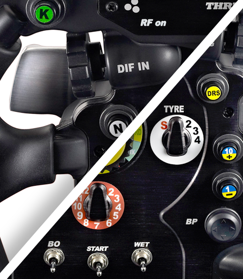 The Thrustmaster Ferrari F1 wheel (an add-on for the T500 RS