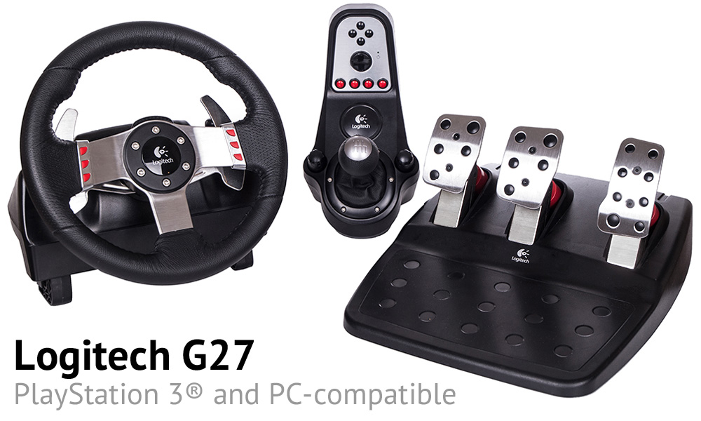 Technical data about the Logitech G27 steering wheel
