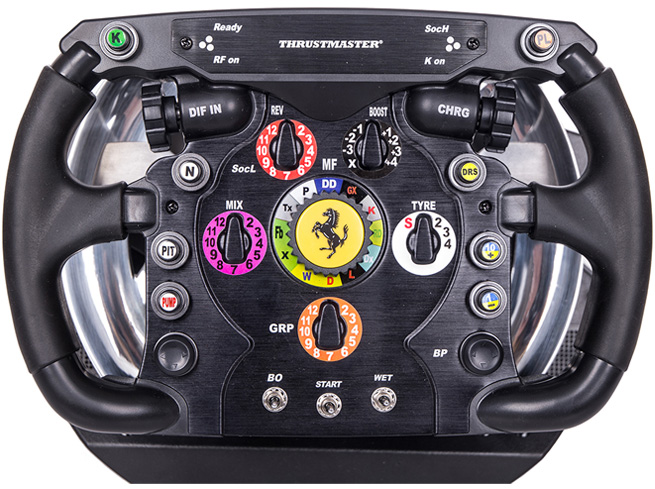 The Thrustmaster T500 RS steering wheel